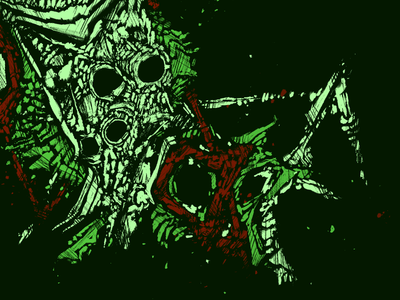 Image Une machine verte et rouge